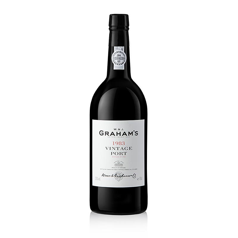 Grahams - 1983er Vintage Portwein, süß, 20% vol., 93 Wine Spectator Pkt. - 750 ml - Flasche Grahams - 1983er Vintage Portwein, süß, 20% vol., 93 Wine Spectator Pkt. - 750 ml - Flasche