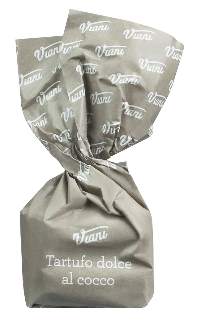 Tartufi dolci al cocco, sfusi, Praline mit weißer Schokolade, Haselnüssen + Kokos, Viani - 1.000 g - kg Tartufi dolci al cocco, sfusi, Praline mit weißer Schokolade, Haselnüssen + Kokos, Viani - 1.000 g - kg