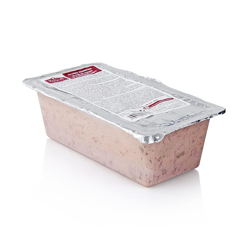 Alliance Gourmande, duck meat with 45% foie gras, spreadable, rougie - 500 g - Pe-shell