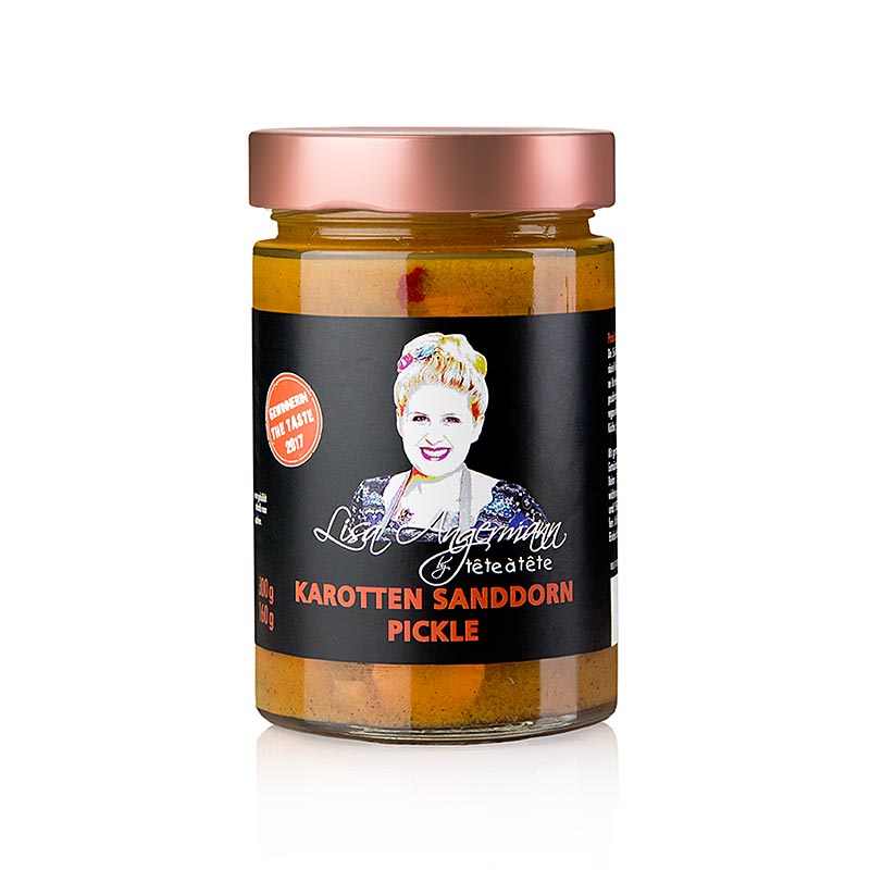 Carrots - Sea Buckthorn Pickle, by Lisa Angermann - 300 g - Glass