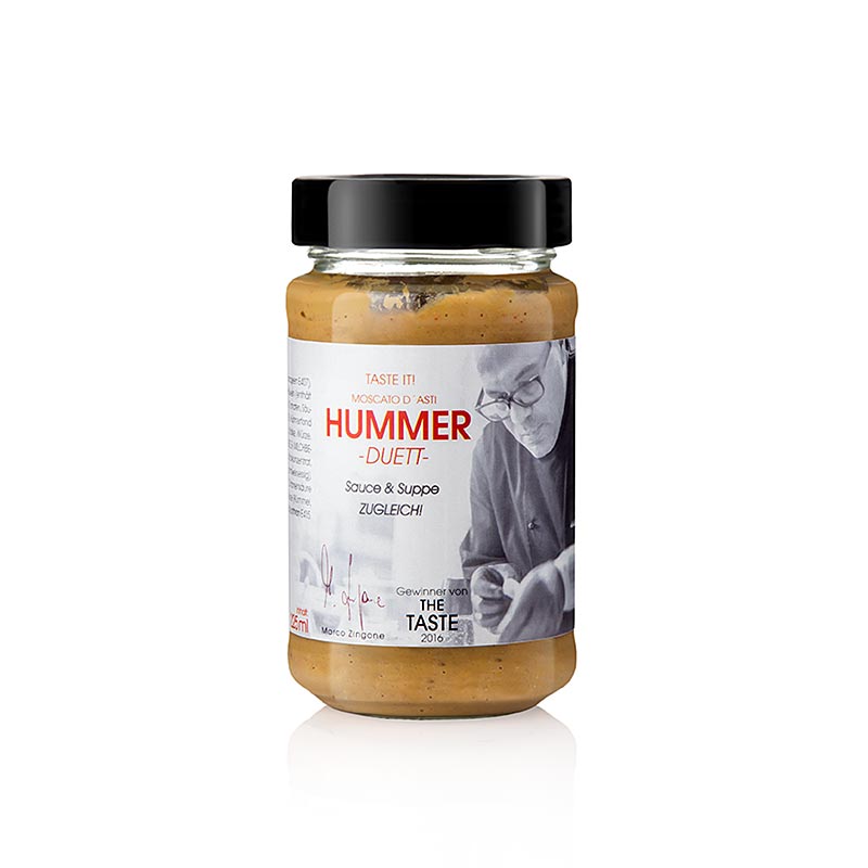 Marco Zingone`s Hummer Duett - Suppe / Sauce - 225 ml - Glas