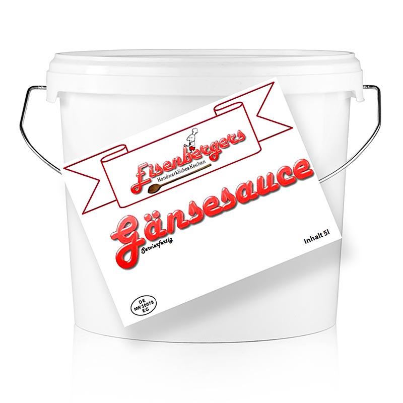 Eisenberger`s goose sauce, seasoned with red wine, winter season - 5 l - PE bucket