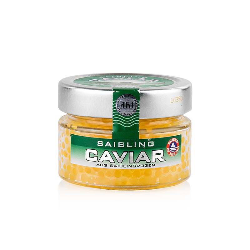 Saiblings-Kaviar Gold, Saisonartikel, AKI - 100 g - Glas Saiblings-Kaviar Gold, Saisonartikel, AKI - 100 g - Glas
