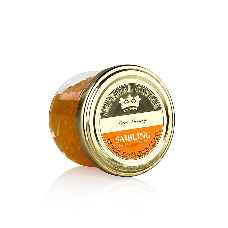 Saiblings-Kaviar Gold, Saisonartikel, Imperial - 100 g - Glas Saiblings-Kaviar Gold, Saisonartikel, Imperial - 100 g - Glas