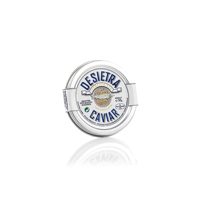 Desietra Selection Kaviar vom Albino-Sterlet, Aquakultur Deutschland - 30 g - Dose Desietra Selection Kaviar vom Albino-Sterlet, Aquakultur Deutschland - 30 g - Dose