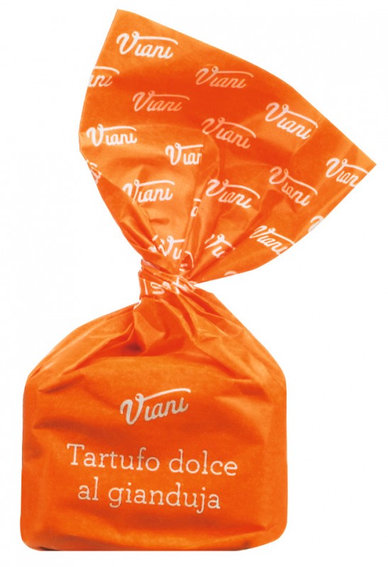 Tartufi dolci al gianduia, sfusi, chocolate truffle with gianduia, loose, viani - 1,000 g - bag