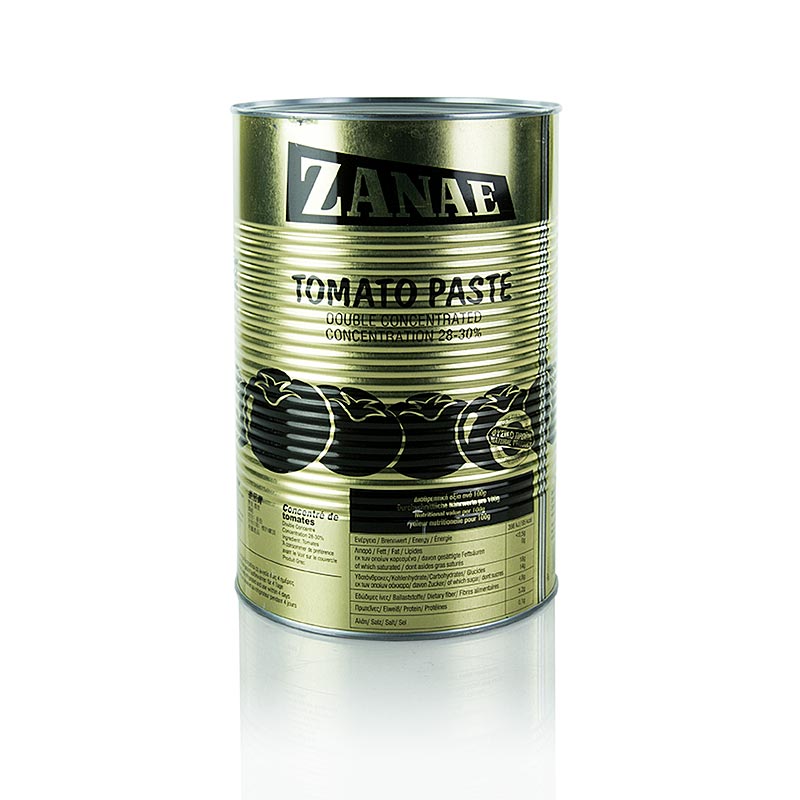 La pâte de tomate, double concentré, Zanae - 4,55 kg - boîte