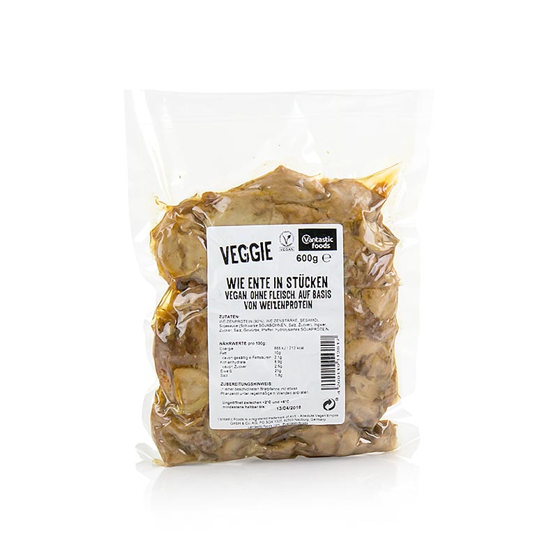 VEGGIE wie Ente in Stücke, vegan, Weizenbasis, Vantastic Foods - 600 g - Beutel VEGGIE wie Ente in Stücke, vegan, Weizenbasis, Vantastic Foods - 600 g - Beutel
