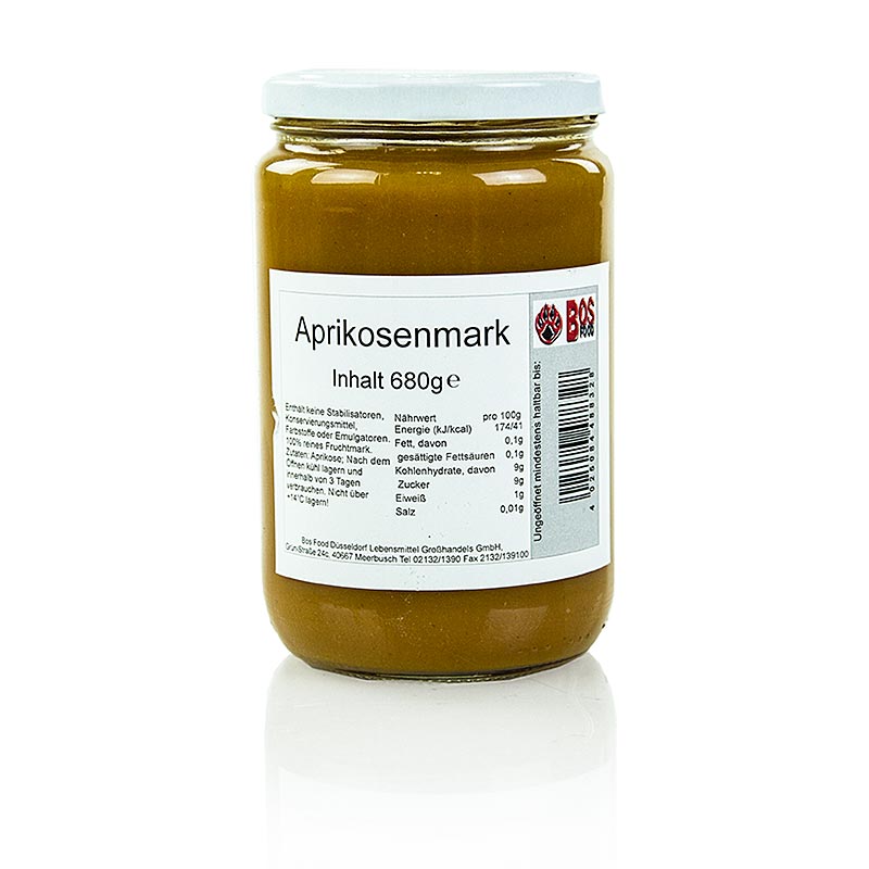 Abrikozenpuree/pulp, fijn gezeefd - 680 g - glas