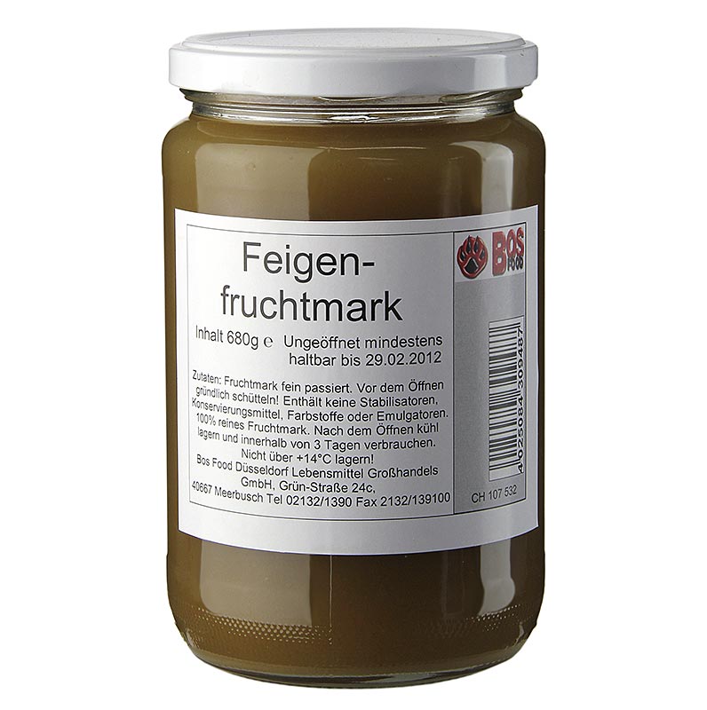 Fig puree / pulp, finely strained - 680 g - Glass