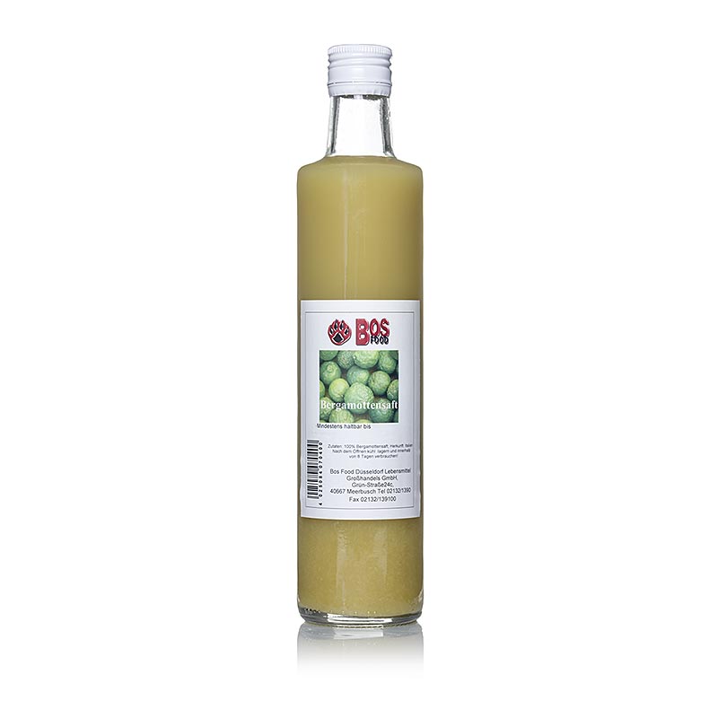 Bergamotsap, puur en ongezoet - 500 ml - fles