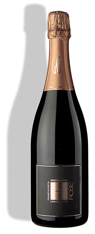 Spumante Franciacorta Rose DOCG, Pinot Nero, brut, 13% vol., Enrico Gatti - 750 ml - Flasche Spumante Franciacorta Rose DOCG, Pinot Nero, brut, 13% vol., Enrico Gatti - 750 ml - Flasche
