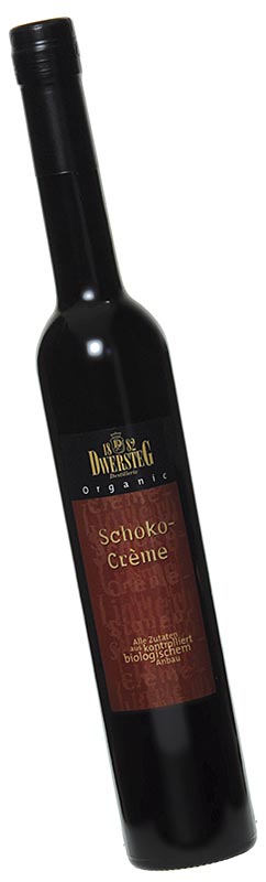 Dwersteg Liqueur de Creme de Chocolat Bio, 20% vol., BIO - 500 ml - Bouteille