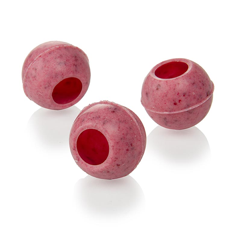 Trüffel-Hohlkugel, Himbeer, ø 26mm, Läderach - 882 g, 252 St - Karton Trüffel-Hohlkugel, Himbeer, ø 26mm, Läderach - 882 g, 252 St - Karton