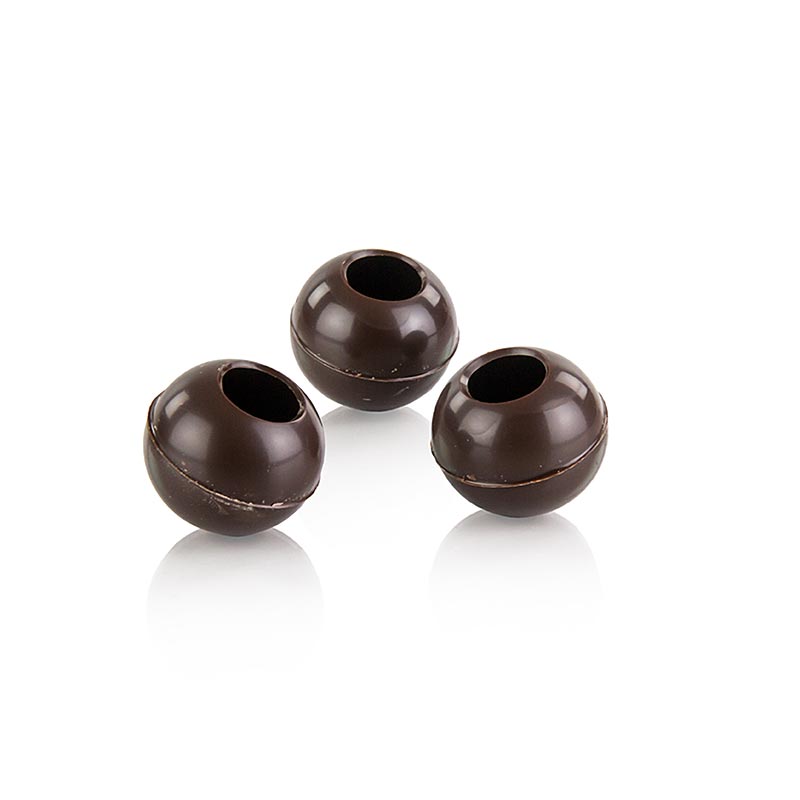 Boules creuses truffes chocolat noir, Ø 29 mm, 441 pièces (10053675) Läderach - 1 436 kg, 378 pièces - 