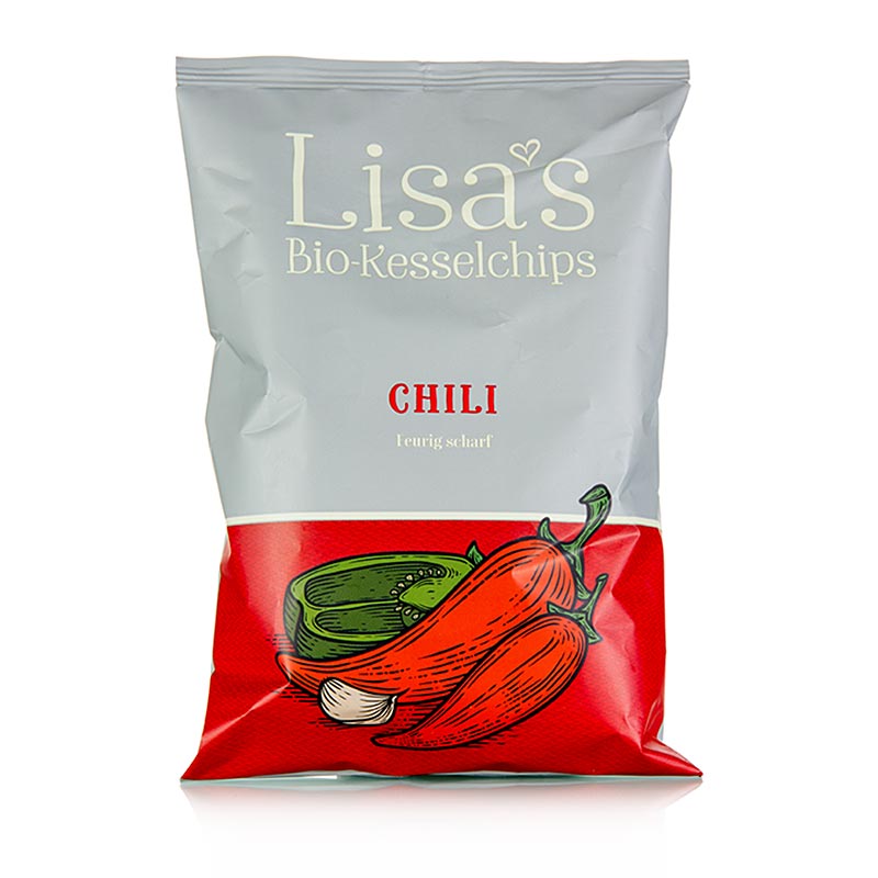 Lisa`s Kartoffel-Chips, mit Chili, BIO - 40 g - Beutel Lisa`s Kartoffel-Chips, mit Chili, BIO - 40 g - Beutel