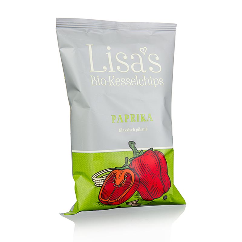 Lisa`s Kartoffel-Chips, mit Paprika, BIO - 40 g - Beutel Lisa`s Kartoffel-Chips, mit Paprika, BIO - 40 g - Beutel