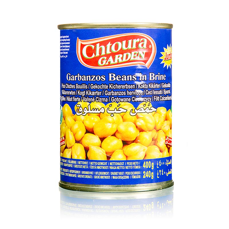 Kichererbsen in Salzlake, Chtoura Garden - 400 g - Dose Kichererbsen in Salzlake, Chtoura Garden - 400 g - Dose