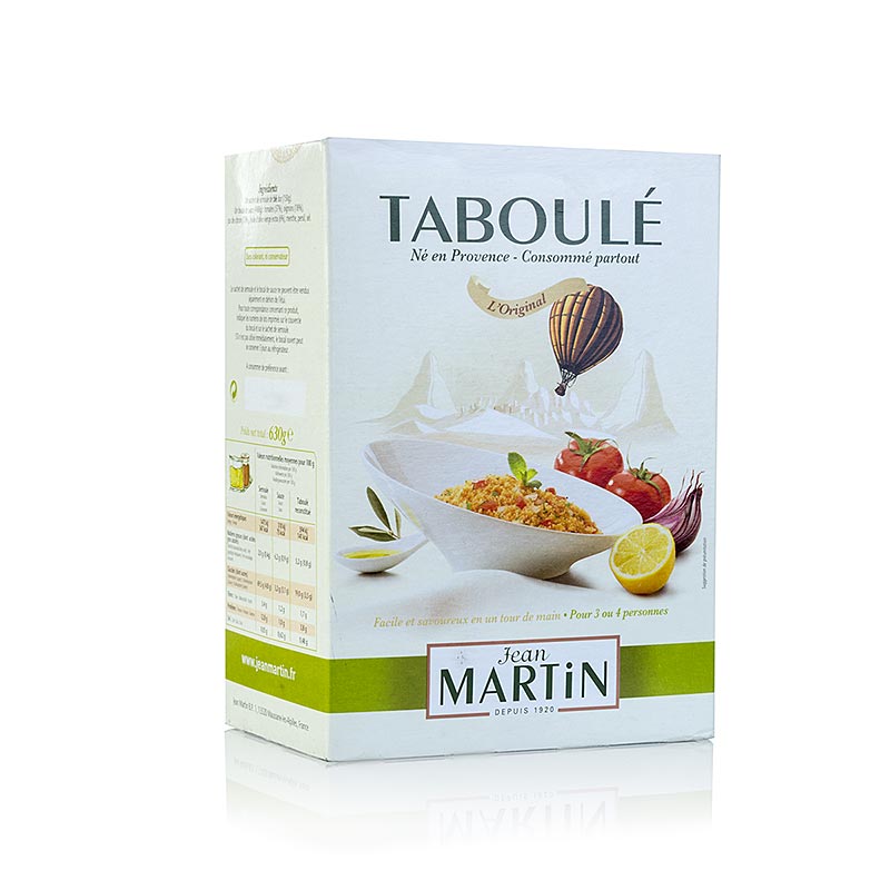 Taboule kant en klare mix, 1 glas saus en 1 zakje couscous - 630g - Karton