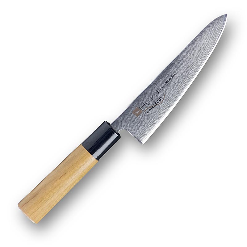 Haiku Damast HD-03 Damast Kochmesser,14cm, Kirschholz, 32-fach gefaltet - 1 St - Schachtel Haiku Damast HD-03 Damast Kochmesser,14cm, Kirschholz, 32-fach gefaltet - 1 St - Schachtel