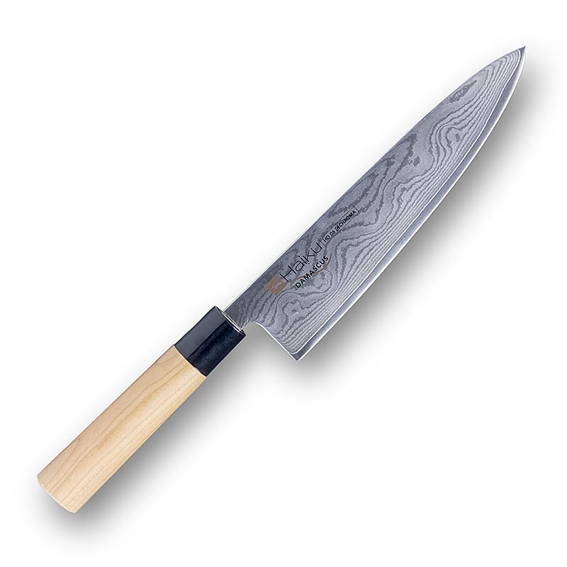 Haiku Damast HD-06 Damast Kochmesser, 20cm, Kirschholz, 32-fach gefaltet - 1 St - Schachtel Haiku Damast HD-06 Damast Kochmesser, 20cm, Kirschholz, 32-fach gefaltet - 1 St - Schachtel