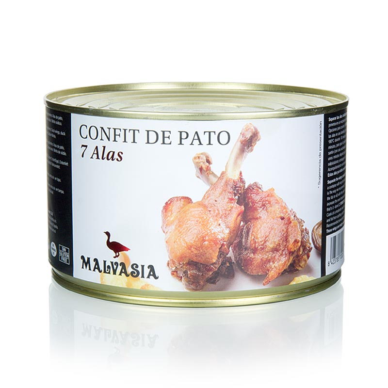 Entenflügel Confit, 7 Keulen, Malvasia - 1,1 kg - Dose