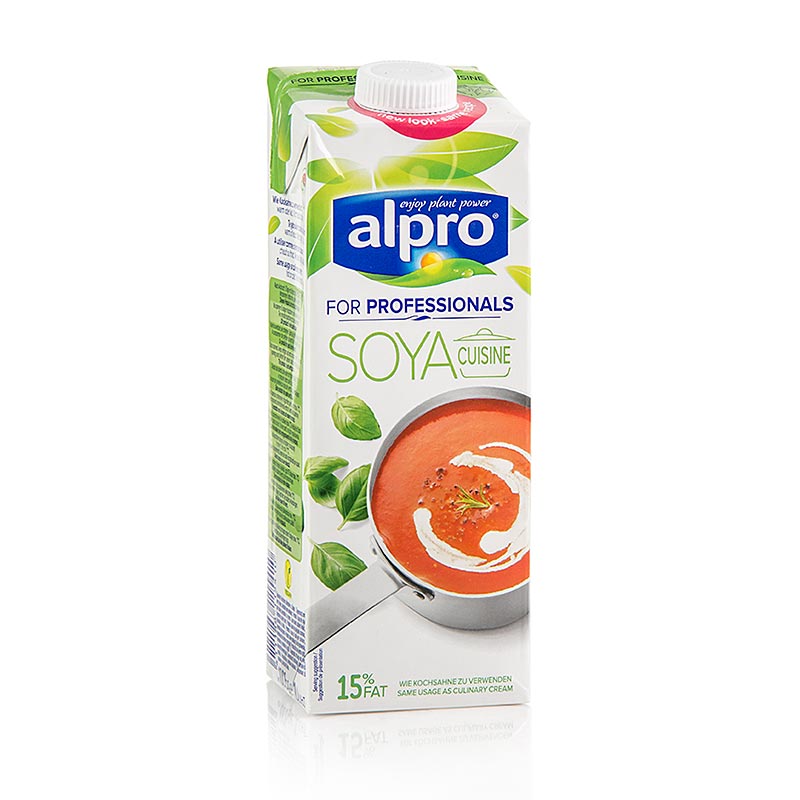 Crème de cuisson soja pour professionnels, alpro - 1 l - Tetra Pak