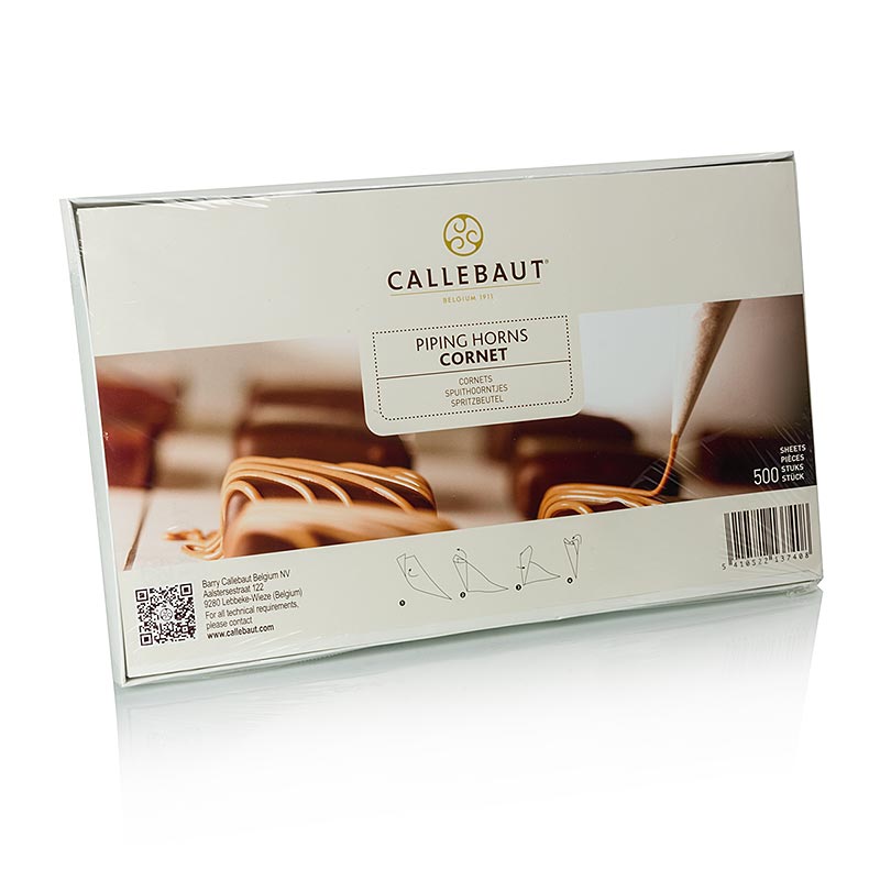 Callebaut Cornetpapier Carma - für Schreib-Couverture - 500 Blatt - Beutel Callebaut Cornetpapier Carma - für Schreib-Couverture - 500 Blatt - Beutel