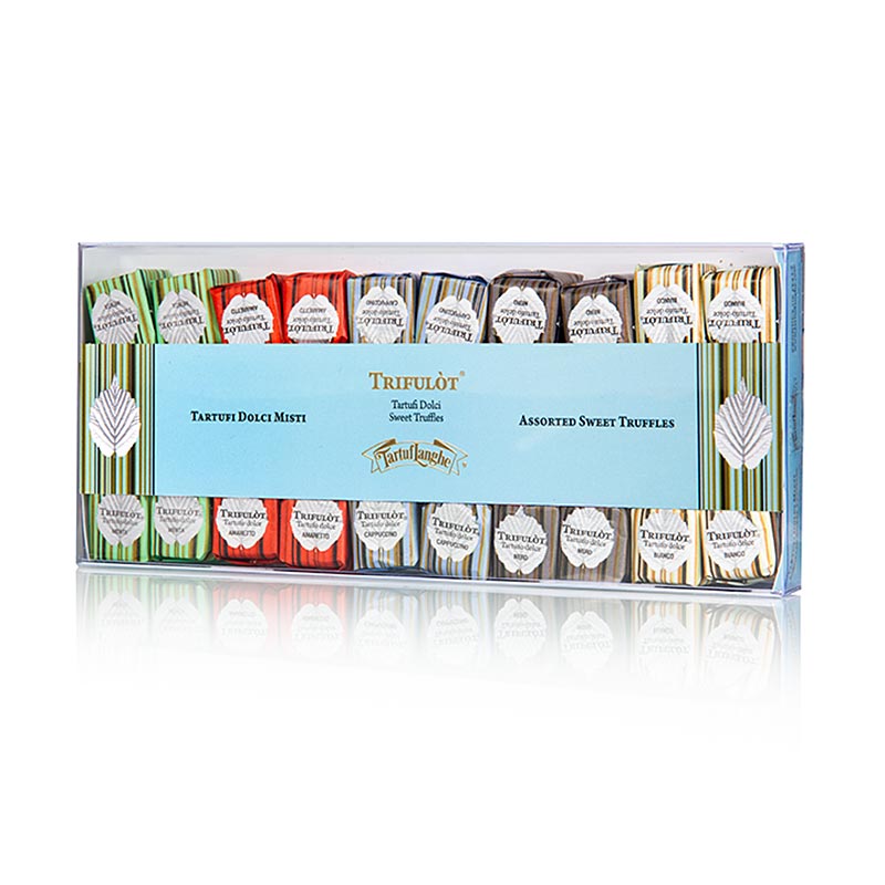 Mini truffle praline set - Dolce d`Alba, 5 types, approx.7g - 140 g, 20 pc - box