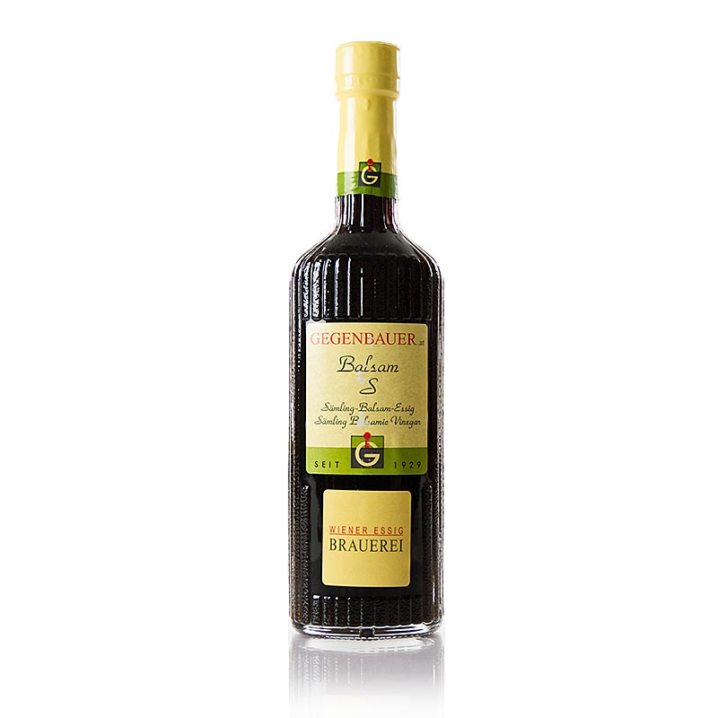 Vinaigre balsamique Gegenbauer Balsam S, vinaigre de semis, 7 ans, acide 6% - 250 ml - bouteille