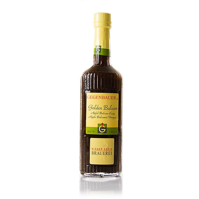 Vinaigre balsamique Gegenbauer Baume à lor, Vinaigre de cidre, 6 ans, acide à 5% - 250 ml - bouteille