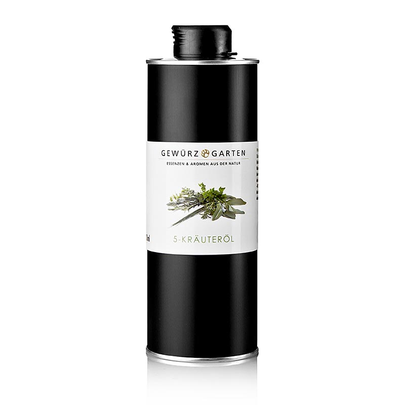 Spice Garden 5-kruidenolie in koolzaadolie - 500 ml - Aluflasche