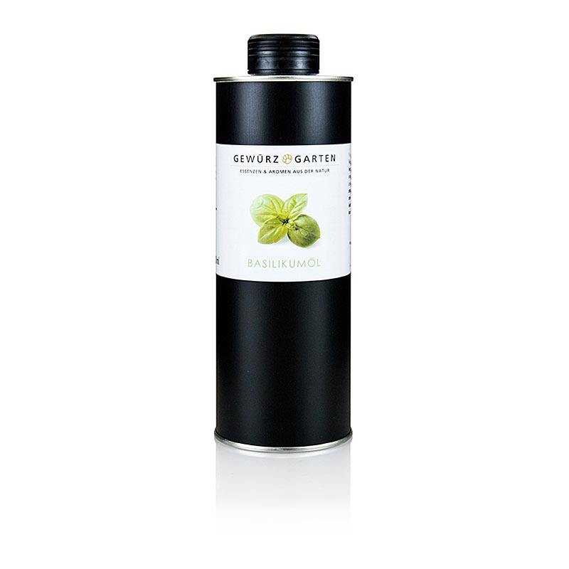 Spice Garden Basil olie i rapsolie - 500 ml - Aluflasche