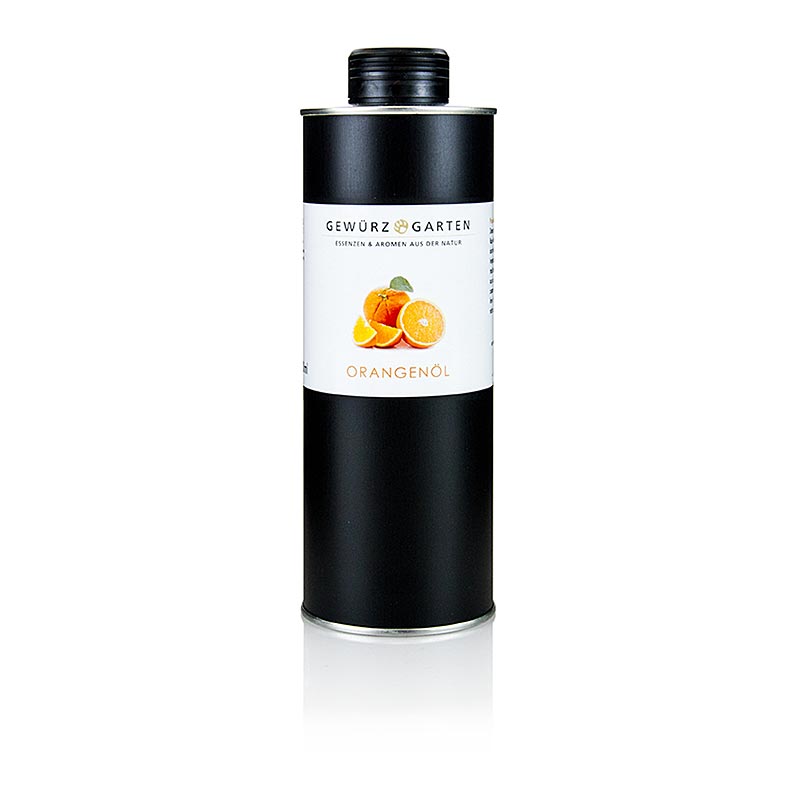 Gewürzgarten Orangenöl in Rapsöl - 500 ml - Aluflasche