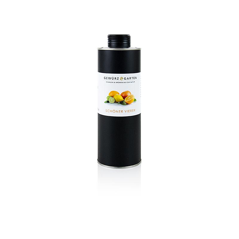 Spice Garden Beautiful Foursome Huile d`orange / citron vert / citronnelle dans l`huile d`olive - 500 ml - bouteille en aluminium