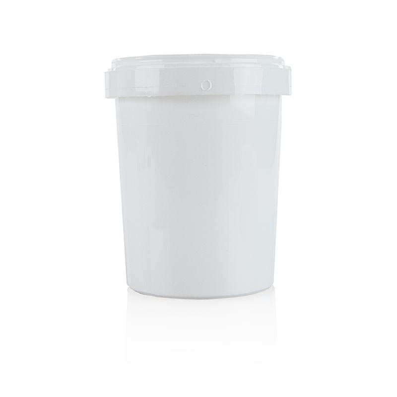 Plastic blik / mok zonder deksel, wit, Ø 11 cm, 13,5 cm hoog, 1 liter - 1 stuk - los