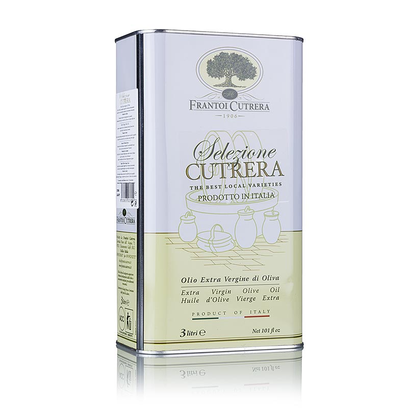 Extra Virgin Olive Oil, Frantoi Cutrera Selezione Cutrera, intense - 3 l - canister