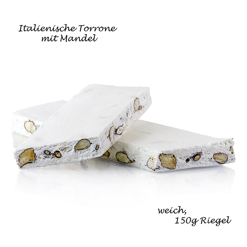Italienische Torrone - Mandeln, weiche Riegel - 150 g - Packung Italienische Torrone - Mandeln, weiche Riegel - 150 g - Packung