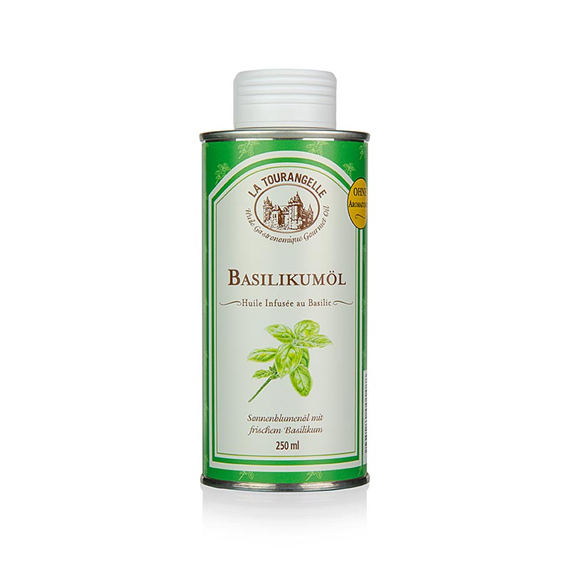 Basil oil, infused, La Tourangelle - 250 ml - can