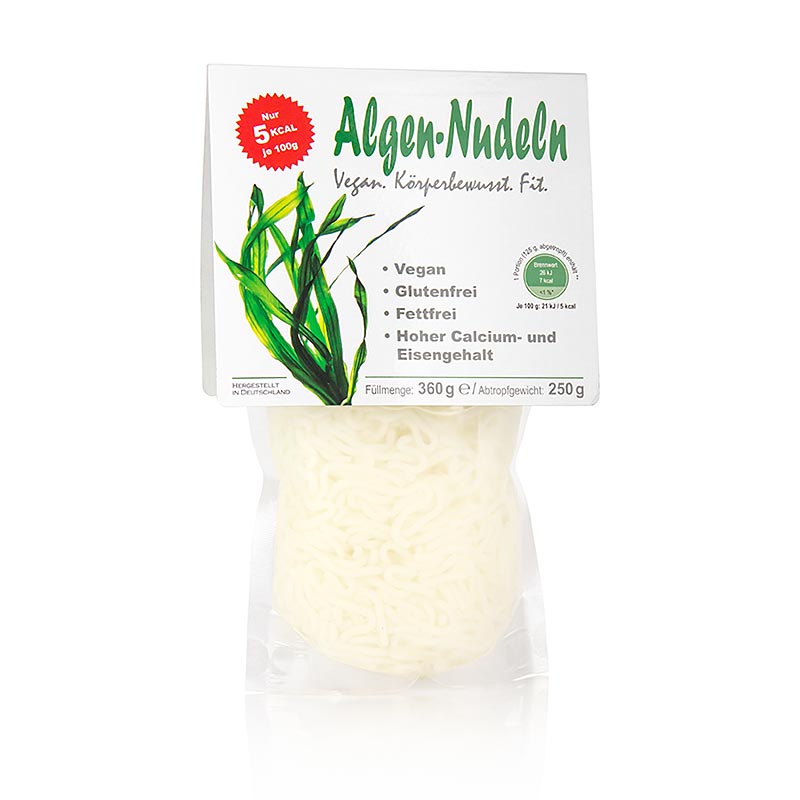 Algen-Nudeln, mit Meersalz, Schultz und König - 300 g - Beutel Algen-Nudeln, mit Meersalz, Schultz und König - 300 g - Beutel