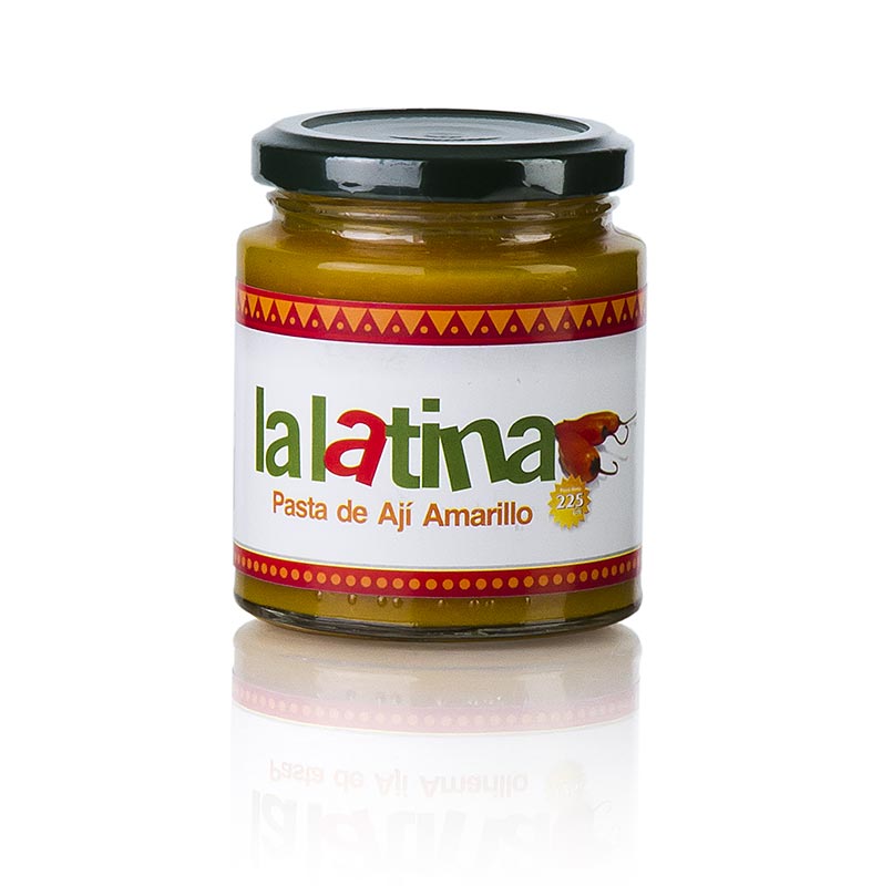 Chilipasta, geel, Pasta de Aji Amarillo - lalatina uit Peru - 225g - Glas