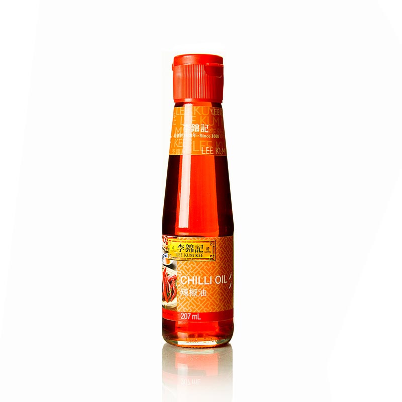 Chiliöl, Sojabohnenöl mit Chili, Lee Kum Kee - 207 ml - Flasche