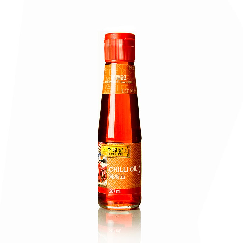 Chili oil, soybean oil with chili, Lee Kum Kee - 207ml - Bottle