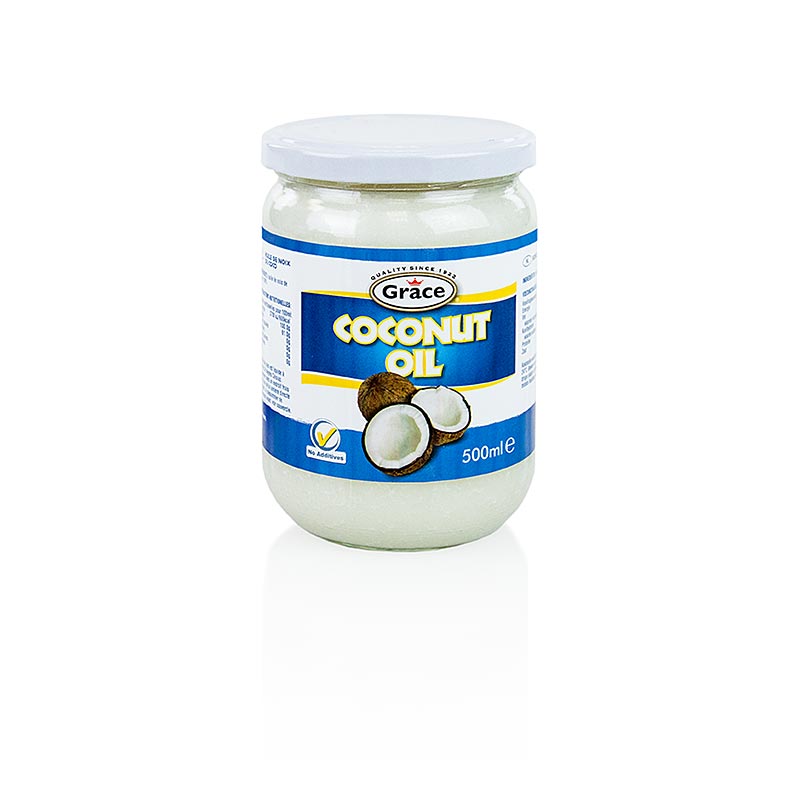 Kokosnussöl - Kokosnussfett, Grace - 500 ml - Glas Kokosnussöl - Kokosnussfett, Grace - 500 ml - Glas
