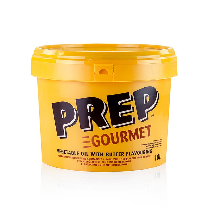 Prep Gourmet, Pflanzenöl mit Butteraroma - 10 l - Pe-kanist. Prep Gourmet, Pflanzenöl mit Butteraroma - 10 l - Pe-kanist.