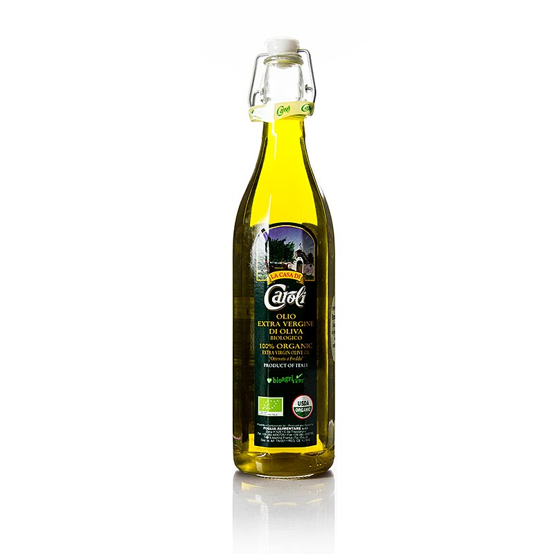 Olivenöl Extra Vergine, Keramikverschluss, Stefano Caroli, BIO - 750 ml - Flasche Olivenöl Extra Vergine, Keramikverschluss, Stefano Caroli, BIO - 750 ml - Flasche