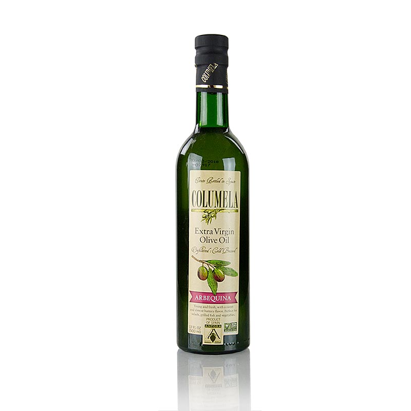 Huile d`olive extra vierge, columela, arbequina - 500 ml - bouteille