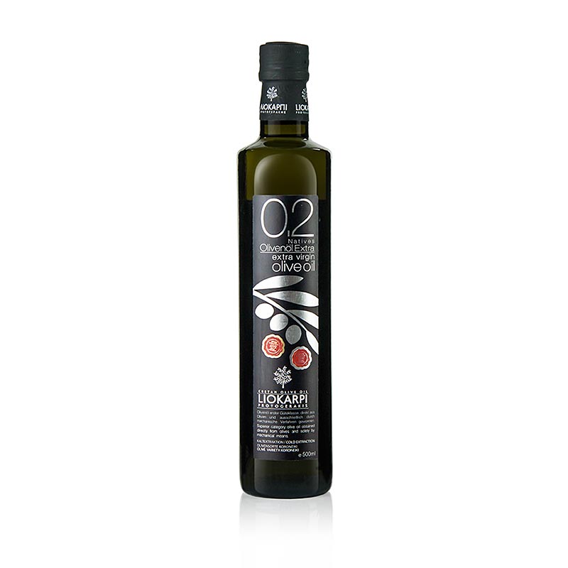 Natives Olivenöl Extra, Liokarpi, 0,2% Säure, Kreta - 500 ml - Flasche