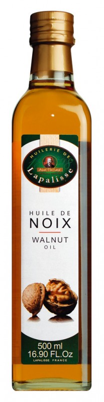 Valnødkernelolie, valnødkernelolie, Huilerie Lapalisse - 500 ml - flaske