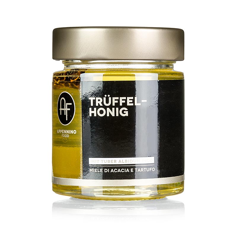 Acaciahoning met witte truffel (knol albidum), Appennino - 170 g - glas Acaciahoning met witte truffel (knol albidum), Appennino - 170 g - glas